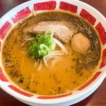 チャーシューと黒マー油の味噌ラーメン(バーミヤン 京王稲田堤駅前店)
