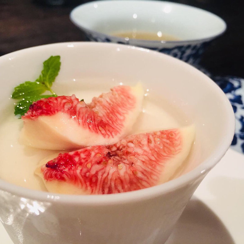 無花果の杏仁豆腐(Creative Chinese Restaurant Saburo-Aoki)