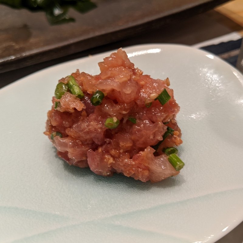 メジマグロ・ブリなめろう(鮨 潤)