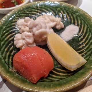 白子焼き、タラコ(鮨 潤)