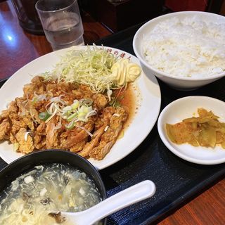 油淋鶏定食(慶豊　上野店)