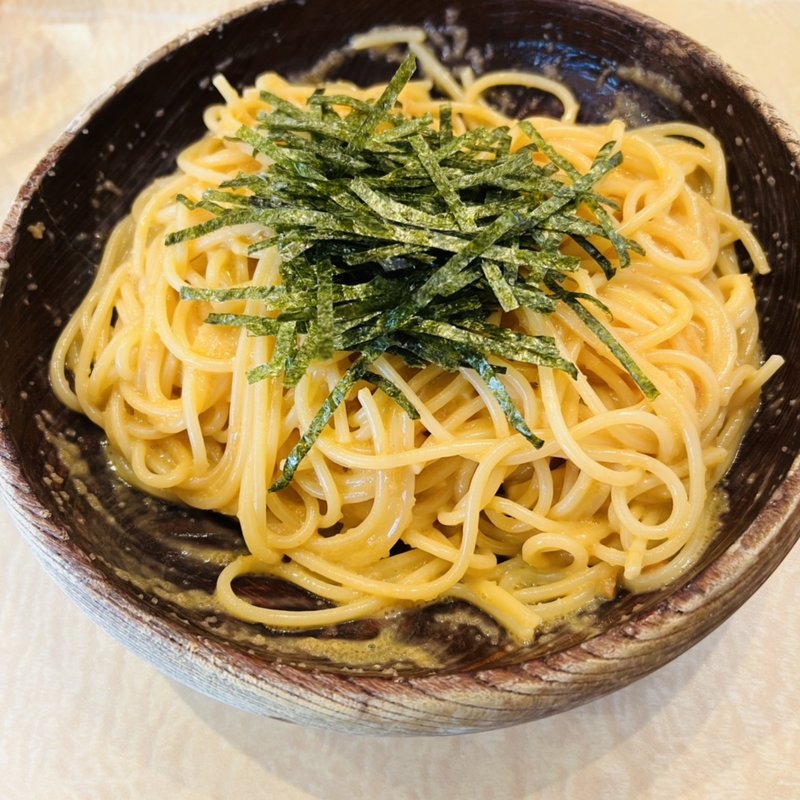 ウニとたらこのパスタ(松下雄二屋)