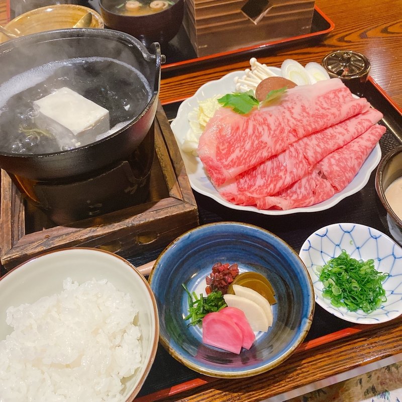 しゃぶしゃぶ定食(十二段家 本店 （じゅうにだんや）)