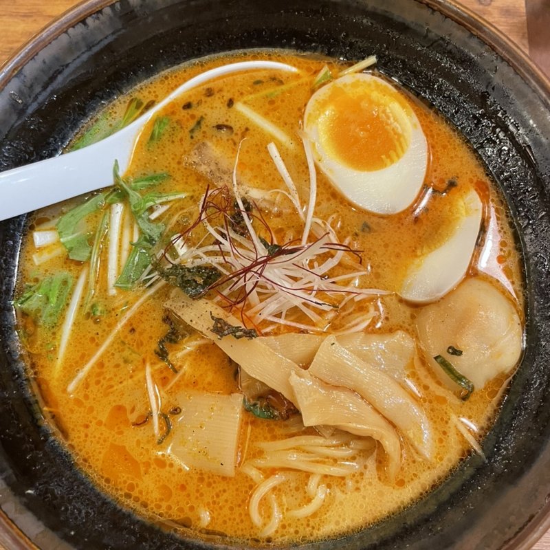 激辛唐辛子入り辛うまらーめんDXスーパーファイヤー(河内らーめん 喜神 アリオ鳳店)