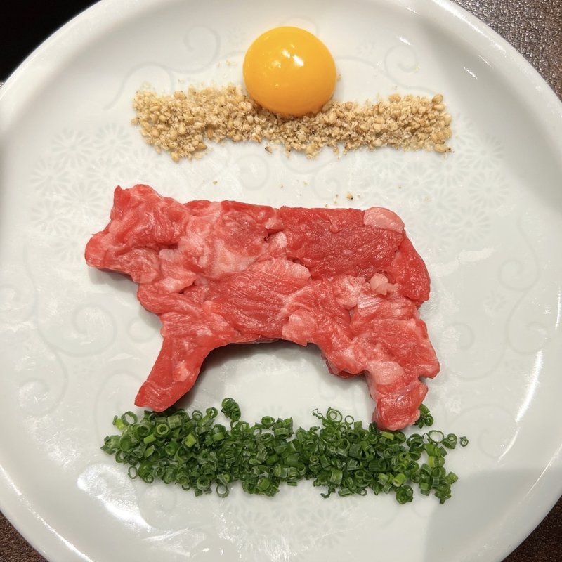 牛ユッケ(焼肉やまちゃん)