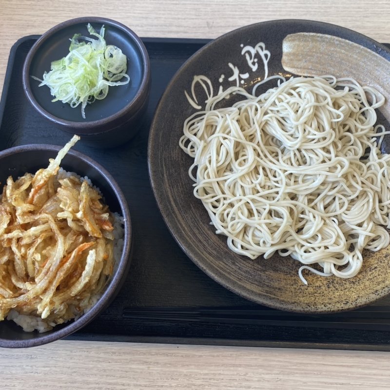 かき揚げ丼　もりそばセット(ゆで太郎 佐倉岩富店)