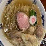 海老ワンタン2個 肉ワンタン2個(中華蕎麦 にし乃)