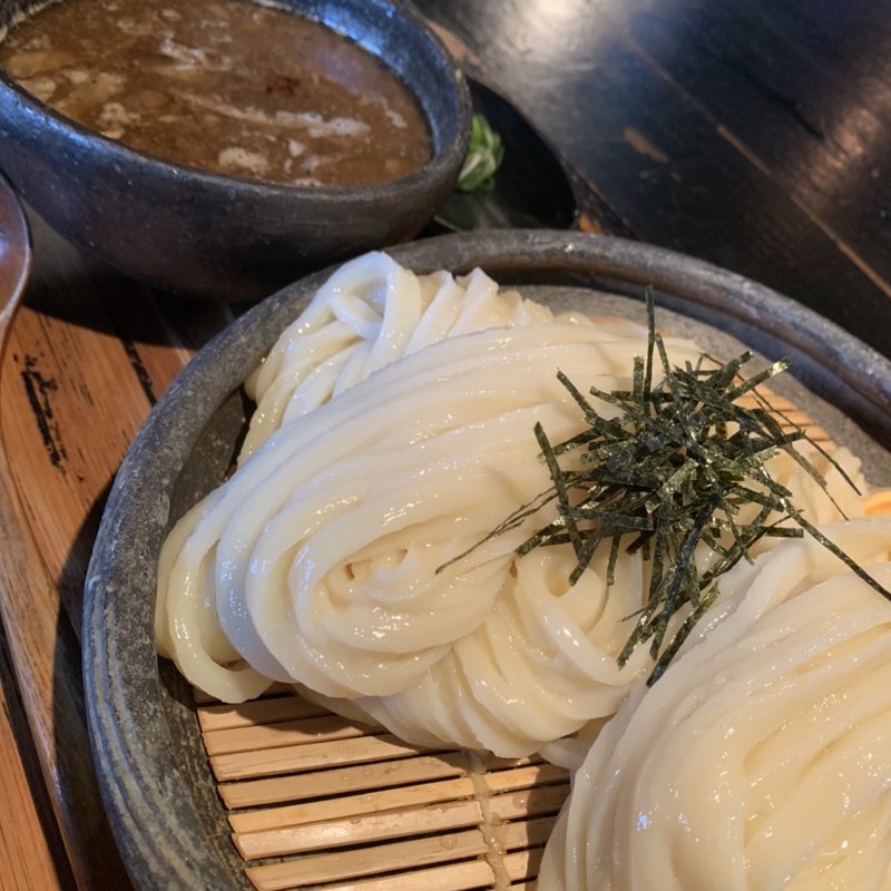 香味油の牛と土ゴボウつけ麺(山元麺蔵 （やまもとめんぞう）)