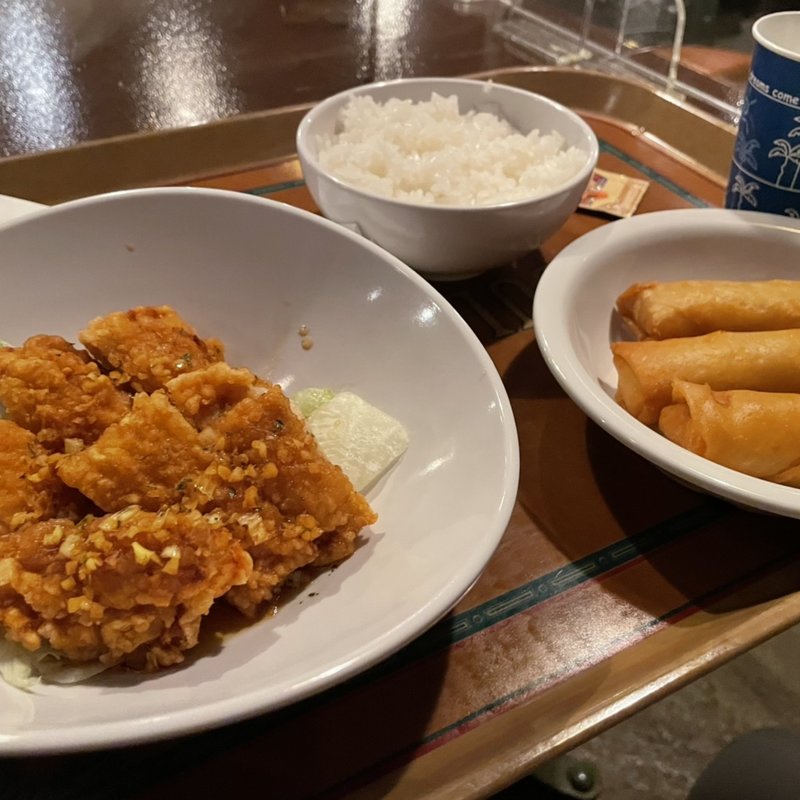 唐揚げの香味あえ(ヴォルケイニア・レストラン)