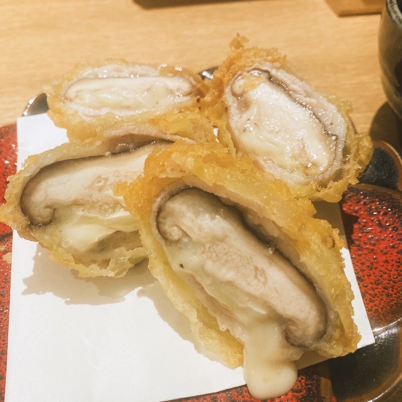 豚肉と椎茸チーズ揚げ(蕎麦酒処 空庵)