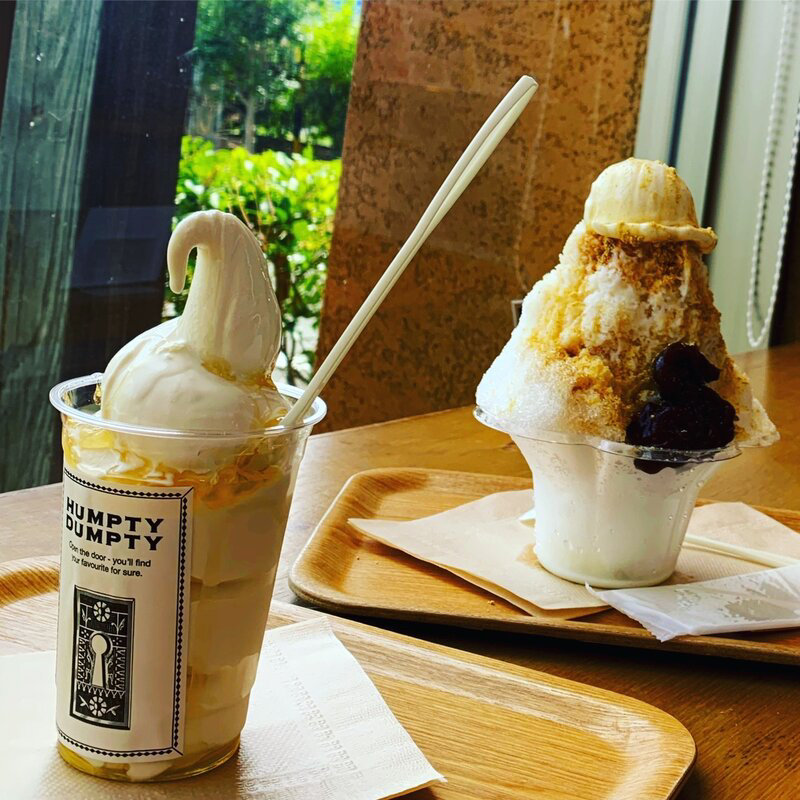 豆乳アイス   かき氷(ハンプティーダンプティーカフェ 浜松志都呂店 （HUMPTY DUMPTY CAFE）)