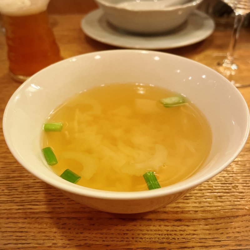 上湯とお米(サエキ飯店)