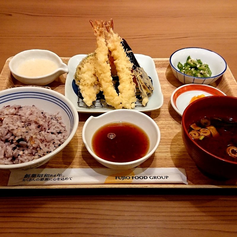 味わい御膳 【小鉢三種＋赤だし付】(天婦羅 えびのや ノースポートモール店)