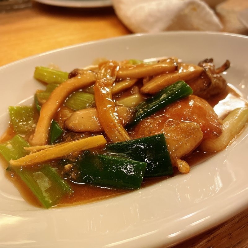 牡蠣と九条ネギ(サエキ飯店)