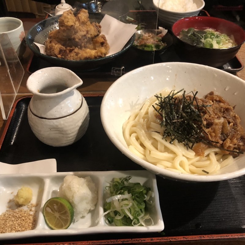 牛ぶっかけうどん(讃岐麺房 すずめ )