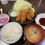 カキフライ定食　タルタル付(とんかつ 赤坂 水野 )