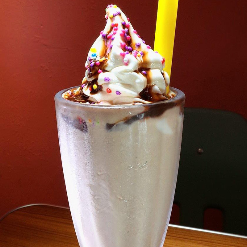 バナナチョコレートミルクシェイク(BURGER&MILKSHAKE CRANE)