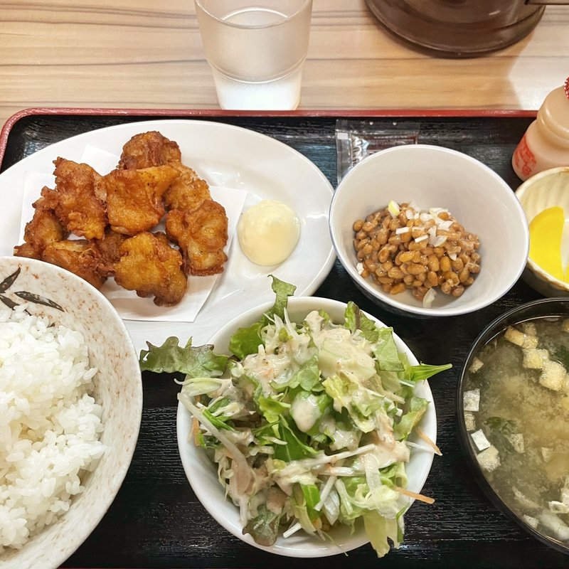 唐揚げ定食(悠悠居酒屋)