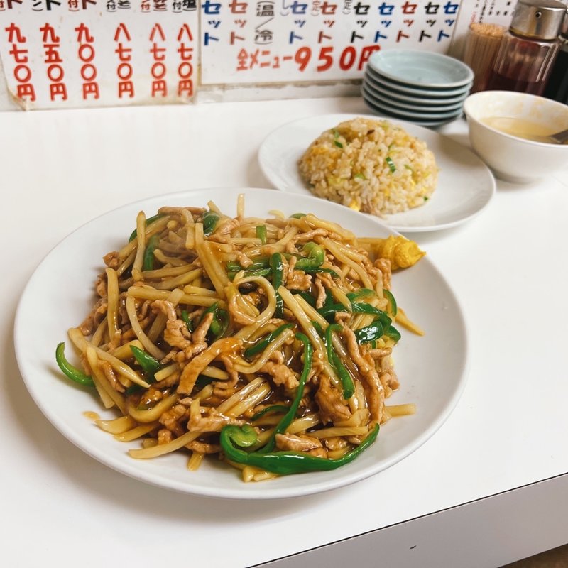 ルースー焼きそば定食(兆楽 道玄坂店 )