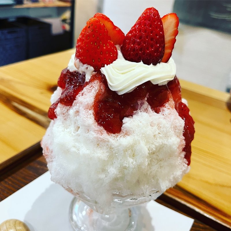 いちごのかき氷(四季彩堂 根上り松店 )