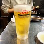 スーパードライ生ビール(炭火焼ホルモン かなめ)