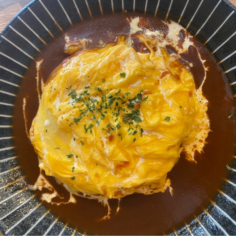 デミグラスソースのオムライス(大衆酒場 フタバ 鳥取米子店)