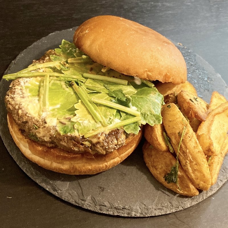 マスタードマトンハンバーガーセット（テイクアウトメニュー）(カルパシ （Kalpasi）)