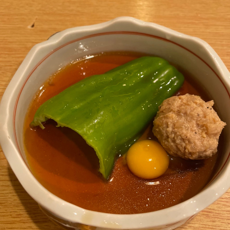 ピーマン鳥つみれ(とりやき八 )