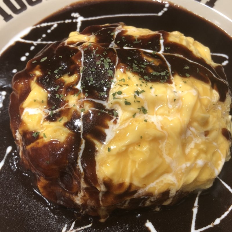 オムカレー(100時間カレー 多摩センター店)