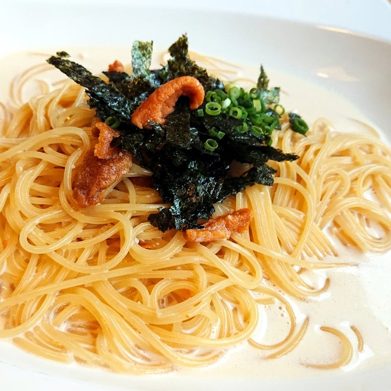 ウニクリームパスタランチ(郷土料理 つしま亭 （つしまてい）)