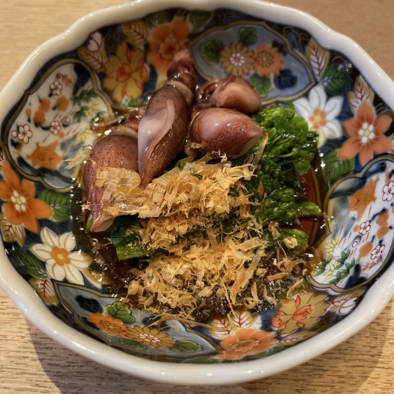 ほたる烏賊と菜の花のおひたし(丸秀鮮魚店 大橋店 （【旧店名】 毎日笑売 だお）)