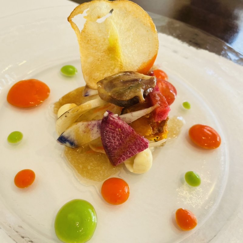 ランチコース　道産野菜のサラダ(MareBlu & MORAN BAGEL)