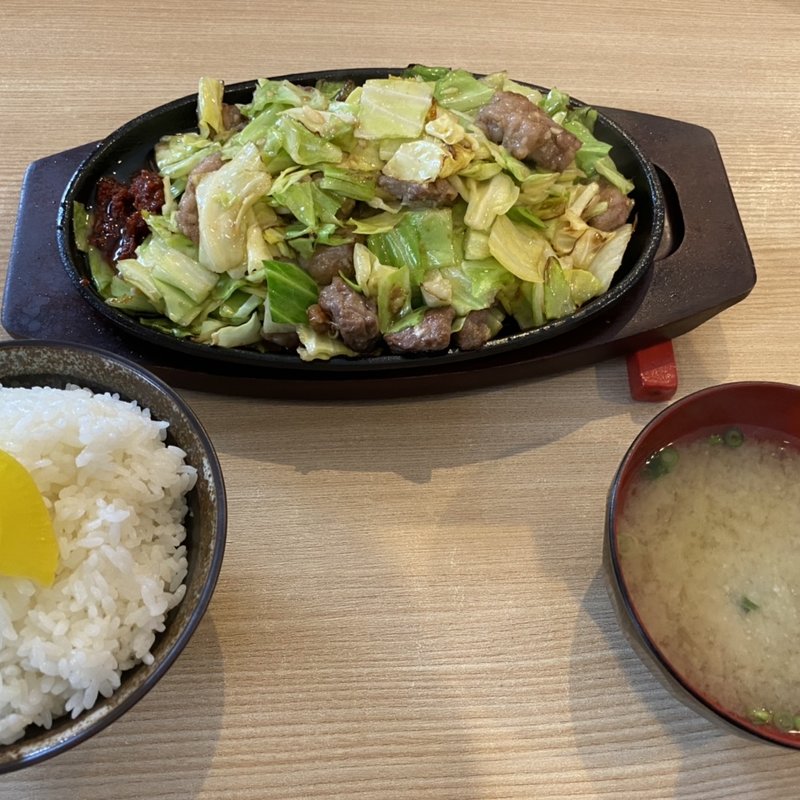 びっくい焼（1.5人前）＋ご飯（中）(てっ板堂　佐賀本店)