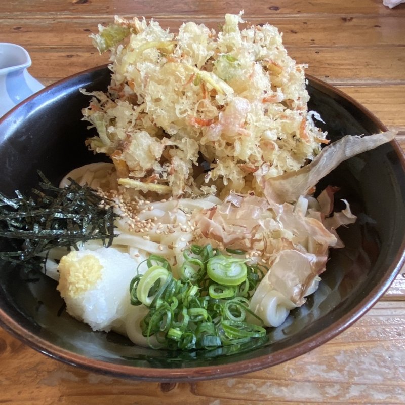 かき揚げぶっかけ(温)(うどん しょうね家)