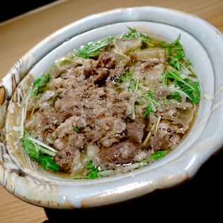肉かす（中華麺）(肉麺 まるきゅう)