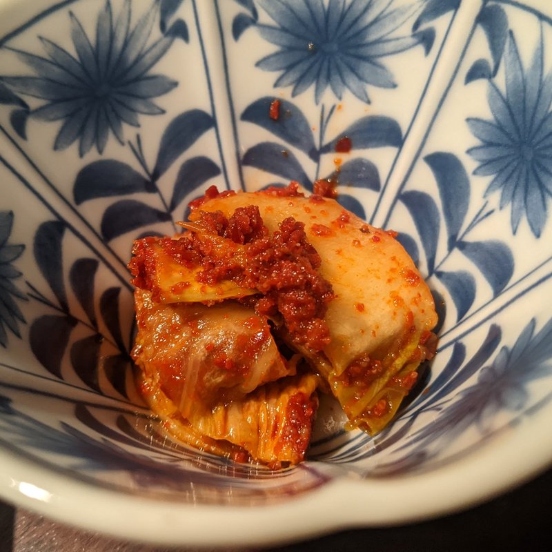 明太白菜キムチ(銀座焼肉 にく﨑)