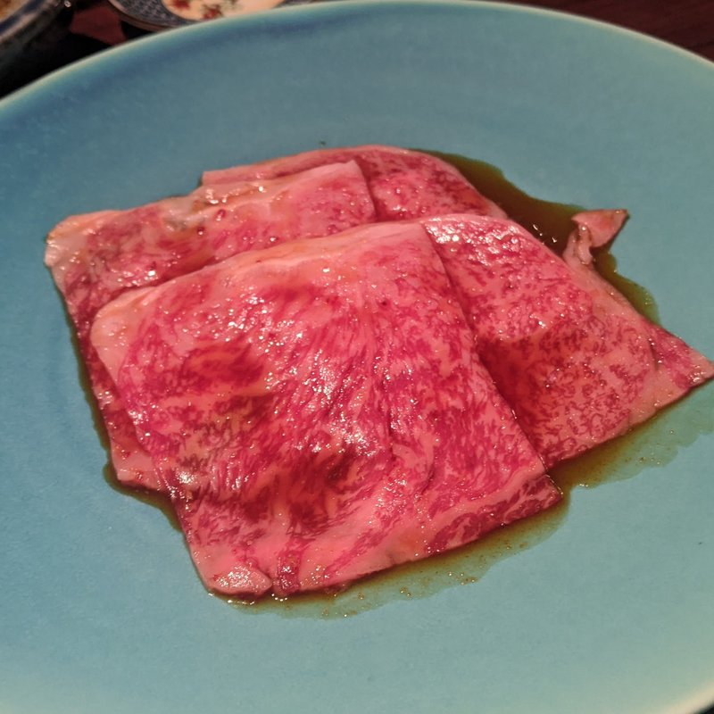 サーロインのすき焼き(銀座焼肉 にく﨑)