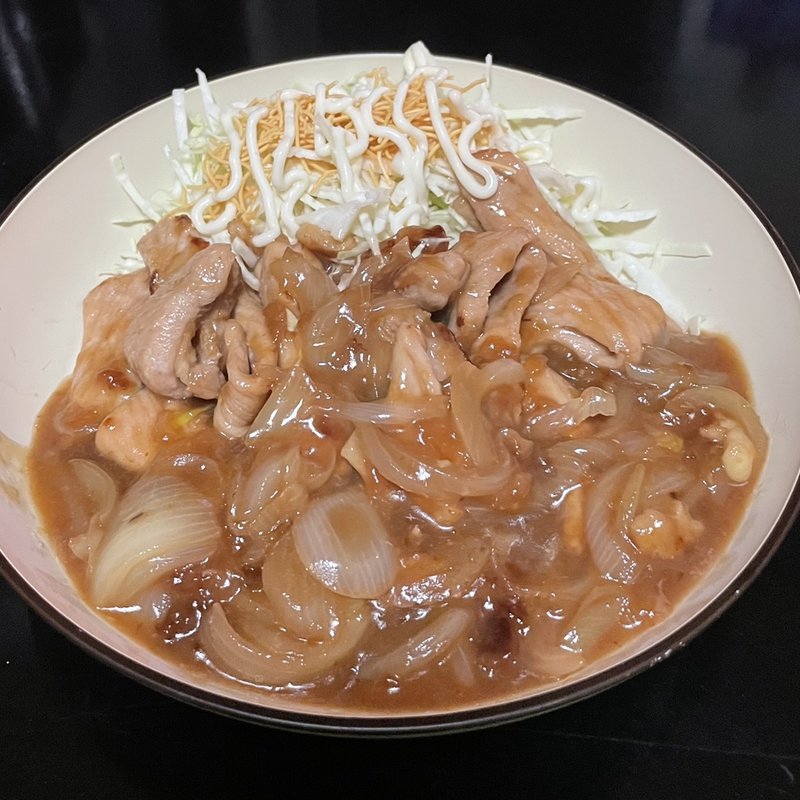 スタミナ生姜焼き(自宅)