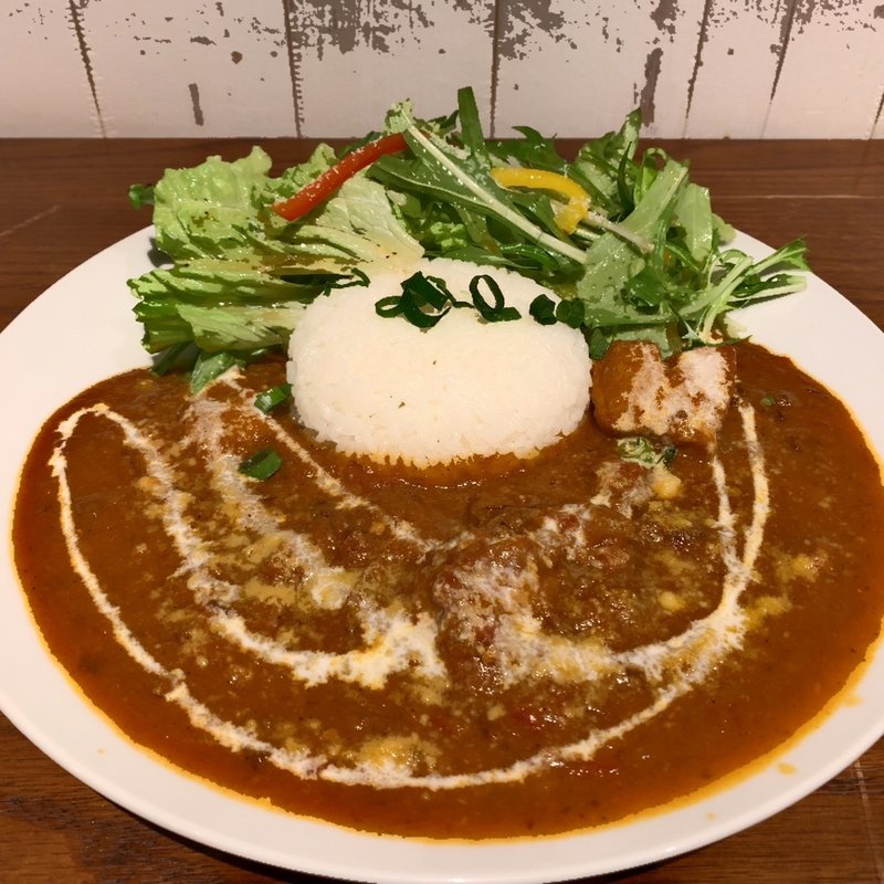 ビーフとポークの肉カレー(ボンヌ カフェ 十条店 （Bonnel Cafe）)