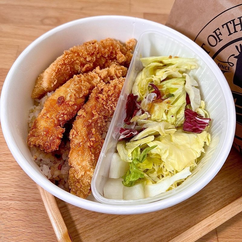 ハニーガーリックチキンライス(bb.q OLIVE CHICKEN cafe ポンテポルタ千住店)