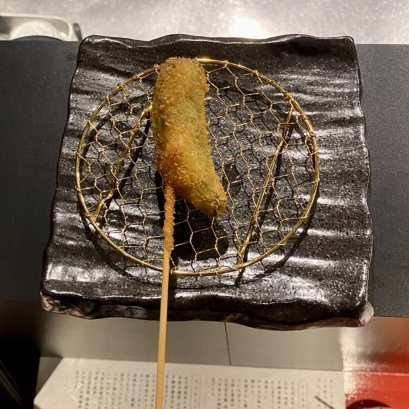 万願寺唐辛子のじゃこ詰め(先斗町 串よし)