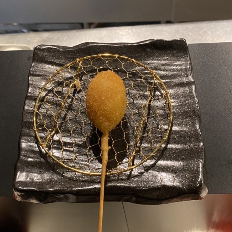 すだちと帆立貝柱(先斗町 串よし)