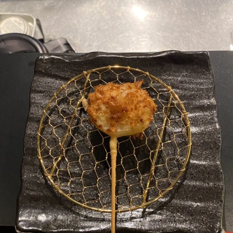 玉ねぎ海老パン粉(先斗町 串よし)