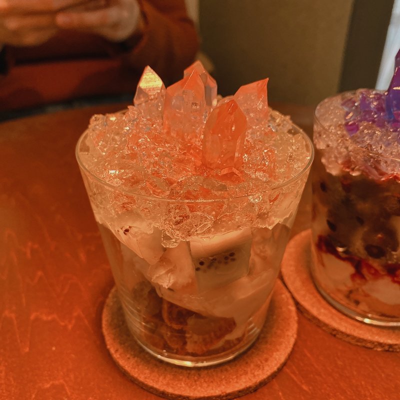 桜の水晶パフェ(ウサギノネドコ 京都店  )