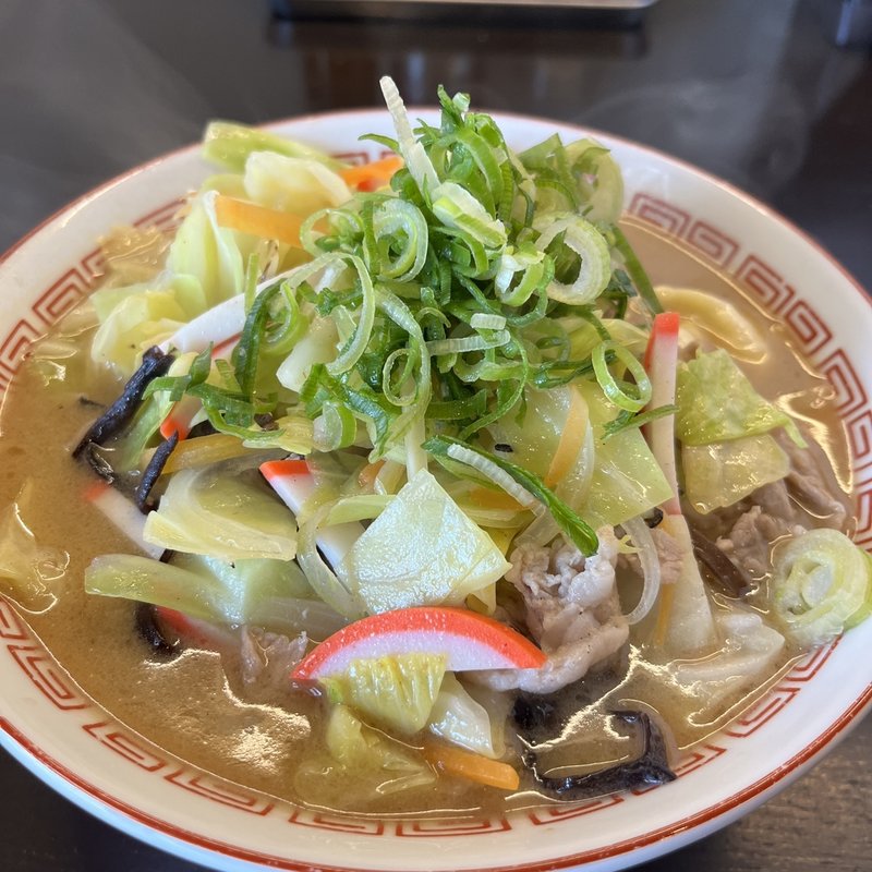 ちゃんぽんめん足跡風(限定)(博多とんこつ 豚の足跡)