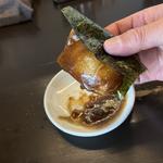 揚げ餅 魚介ソース付き(博多とんこつ 豚の足跡)