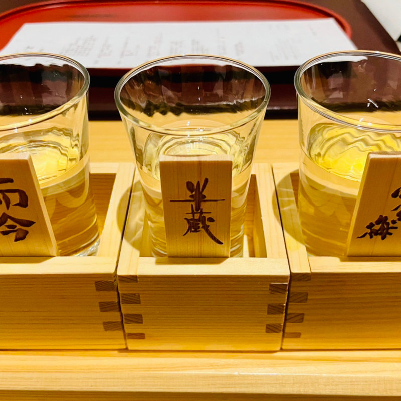 3種飲み比べ　而今・半蔵・寒紅梅(伊勢神泉 )