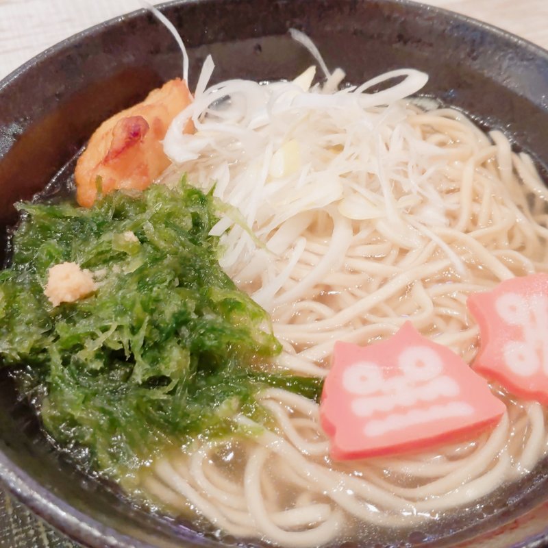 アーサそば定食(沖縄クラフトビール＆琉球バル ガチマヤ（神保町駅）)