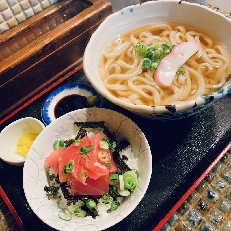 まぐろご飯セット(たけうちうどん店 )