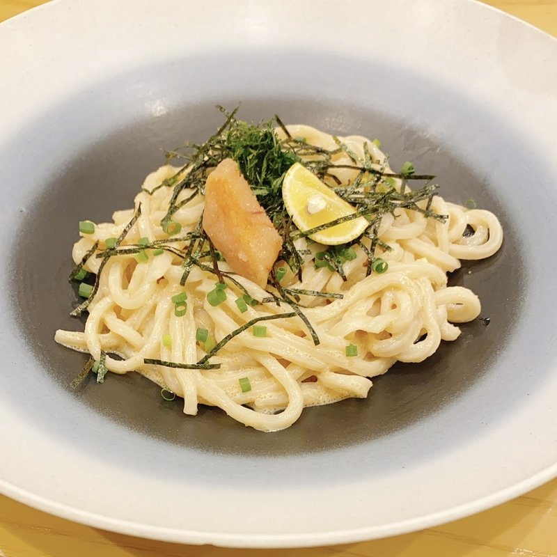 明太子とマスカルポーネうどん(うどん路じ)